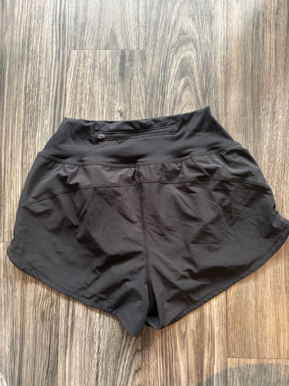 Gilly Hicks Black Athletic Shorts with Hidden Zip Pocket